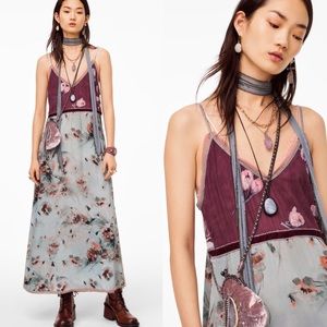 ZARA LIMITED EDITION Floral Bead Flowy Tank Dress